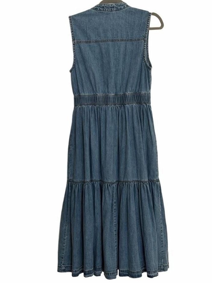 Three tier denim dress 4