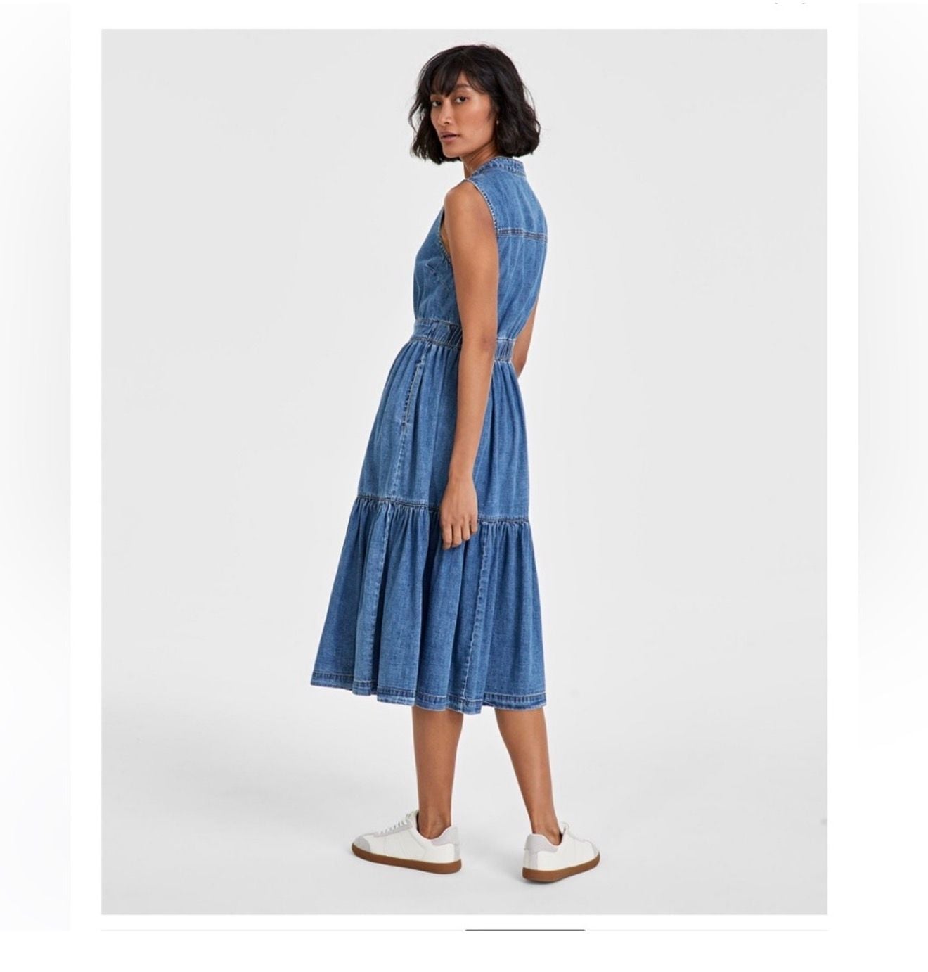 Three tier denim dress 2