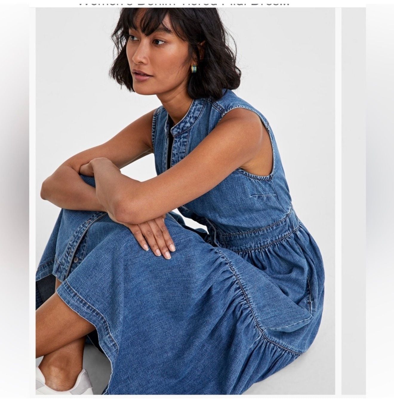 Three tier denim dress 7