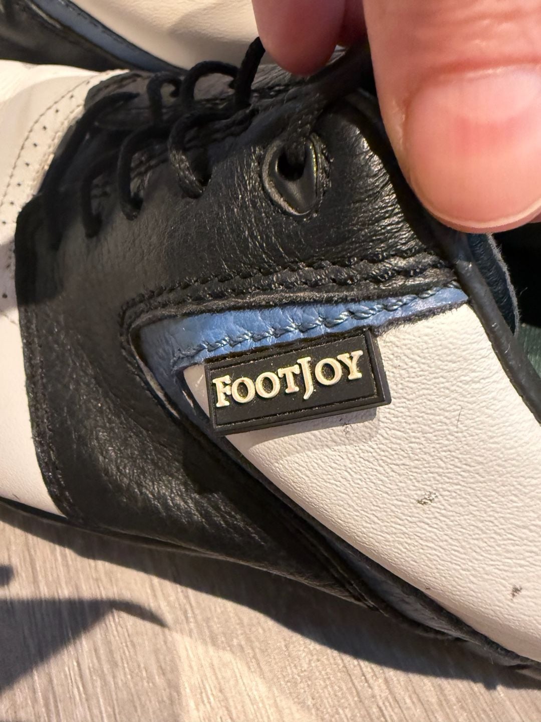 FootJoy MyJoys Custom Saddle Golf Shoes Black White Men's 10.5M 54210 3