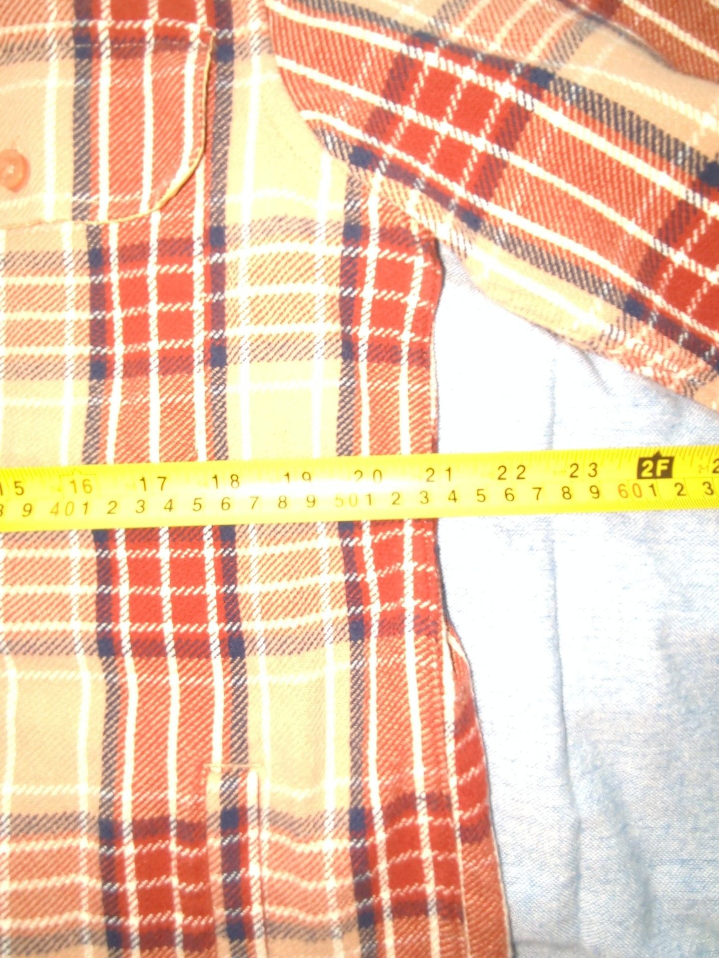 Obey Men's Plaid Flannel Button-Up Long Sleeve Shirt Brown Orange Size M 5