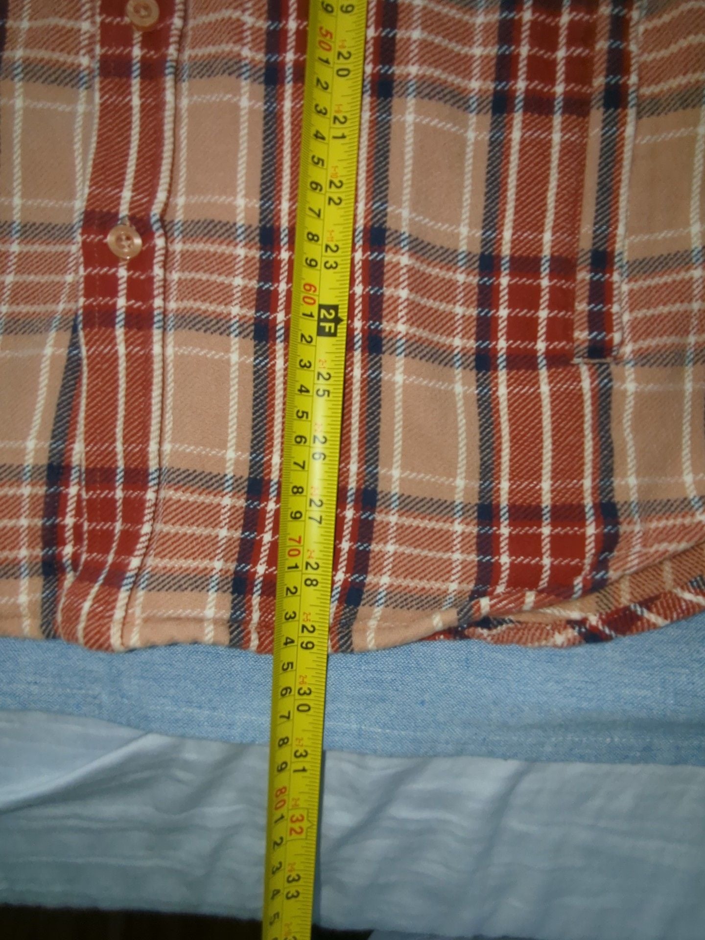 Obey Men's Plaid Flannel Button-Up Long Sleeve Shirt Brown Orange Size M 6