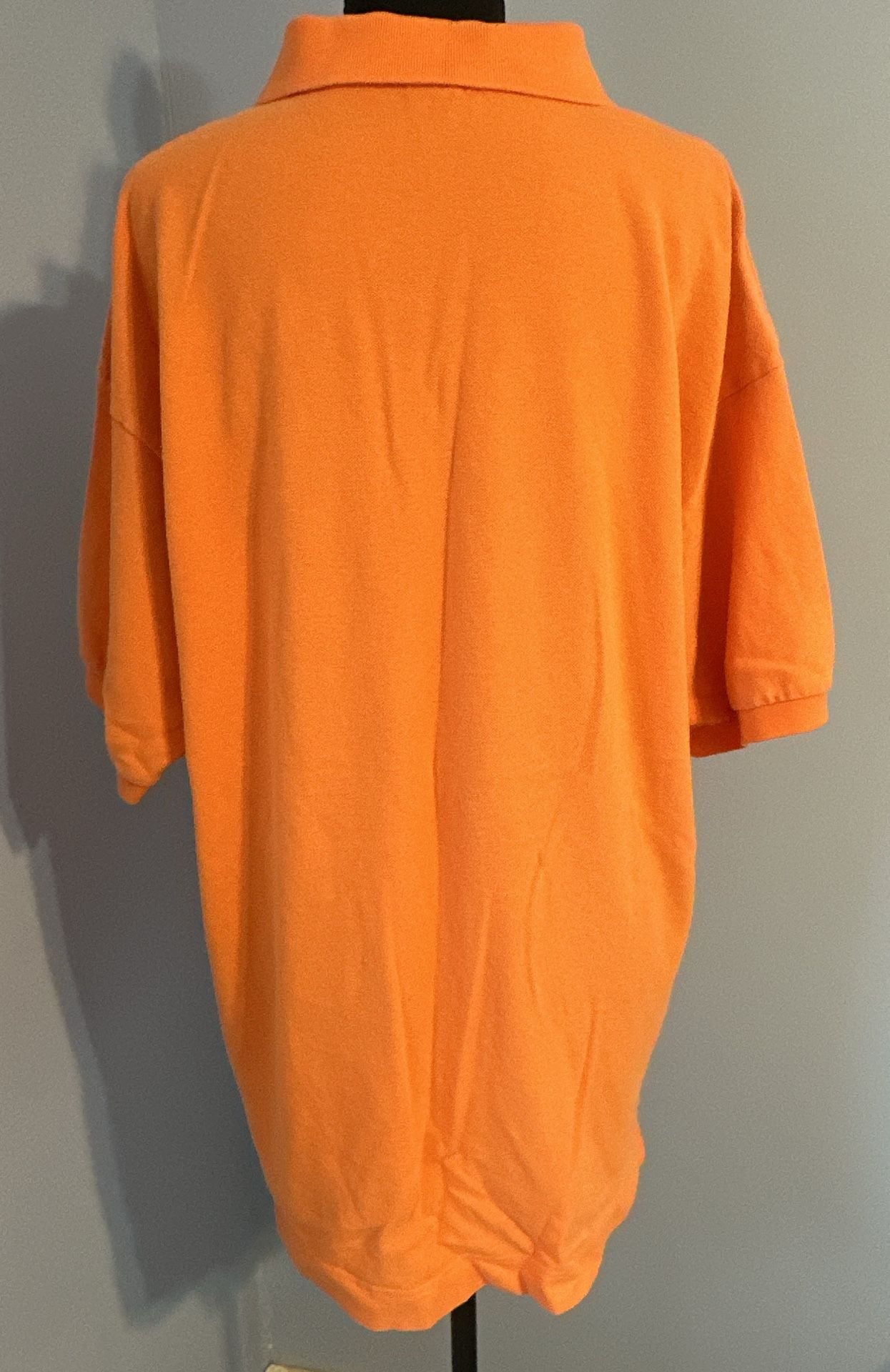 Vintage Nautica Orange Cotton Short Sleeve Polo Shirt 9