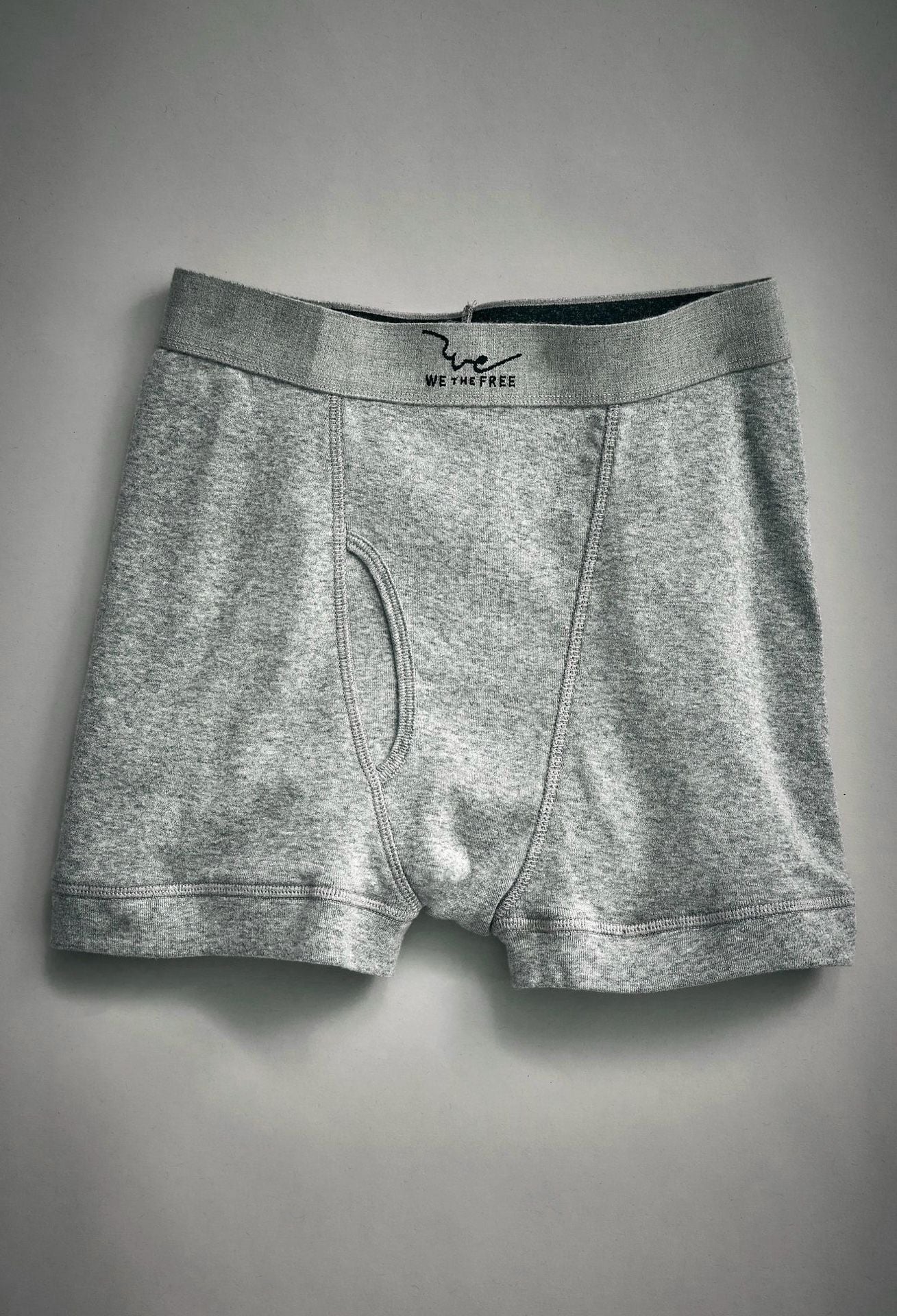 We The Free Cotton Boxer Briefs GREY & WHITE size SMALL NWT 6
