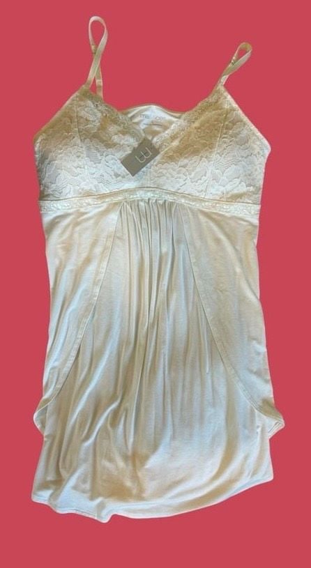 Babydoll Dress Lace V-neck Top Maurices Size L 3