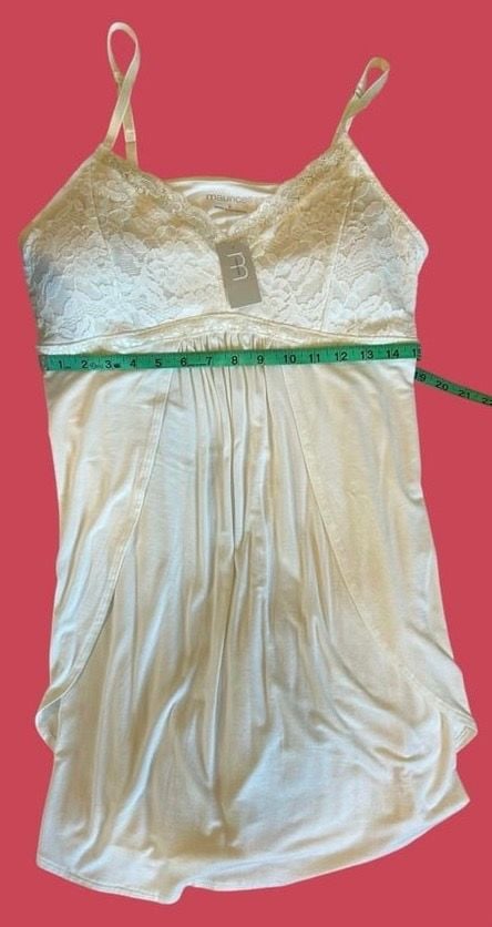 Babydoll Dress Lace V-neck Top Maurices Size L 6