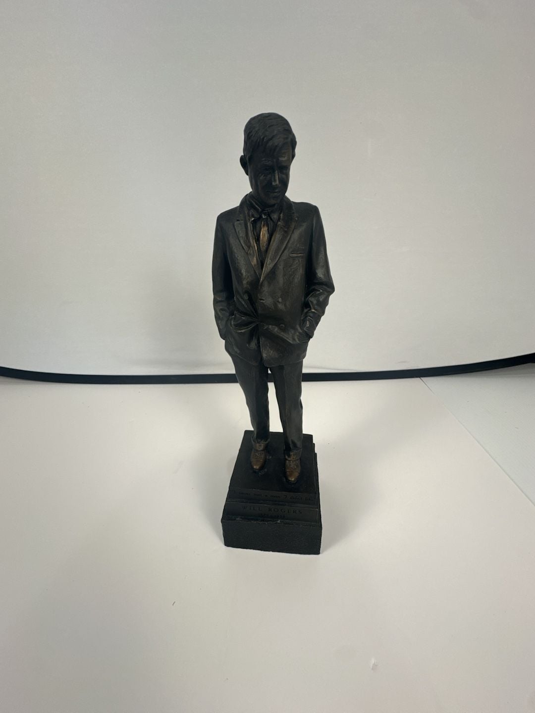 Will Rogers Statue John Gooden Jo Davidson 1992 Memorial Commission Bronze 13" 2