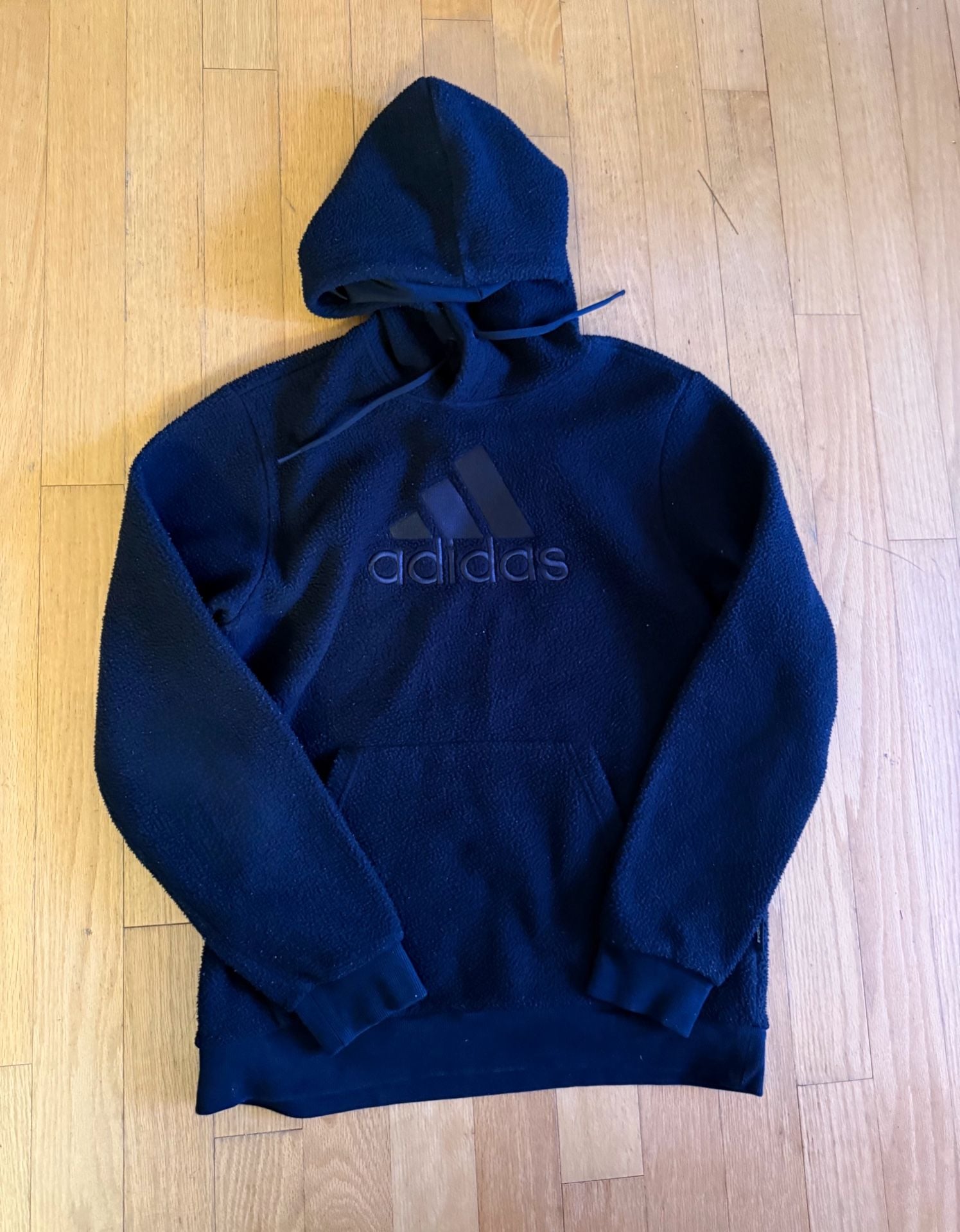 Adidas Men's Athletics Sherpa Winter Hoodie Black Size L 2