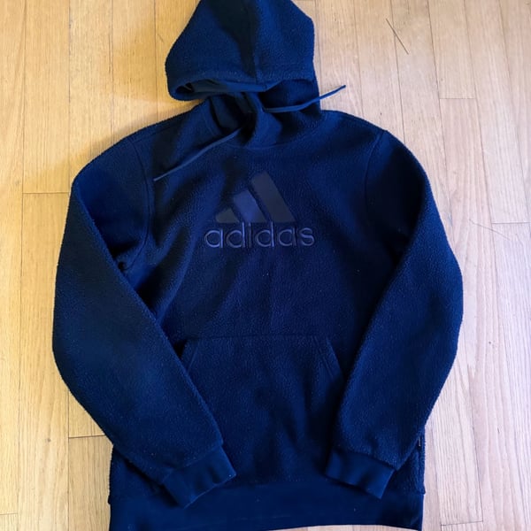 Adidas Men's Athletics Sherpa Winter Hoodie Black Size L
