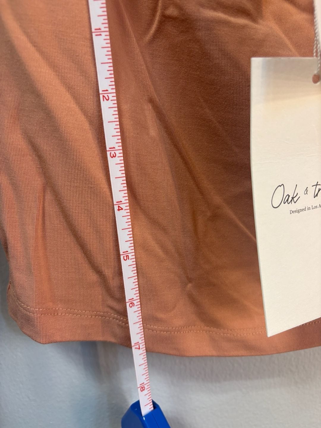 Oak & Trellis Cowl Neck Sleeveless Top Cork Orange XS 5