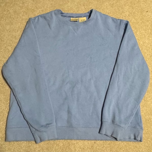 St. John's Bay Light Blue Crewneck Sweatshirt Large