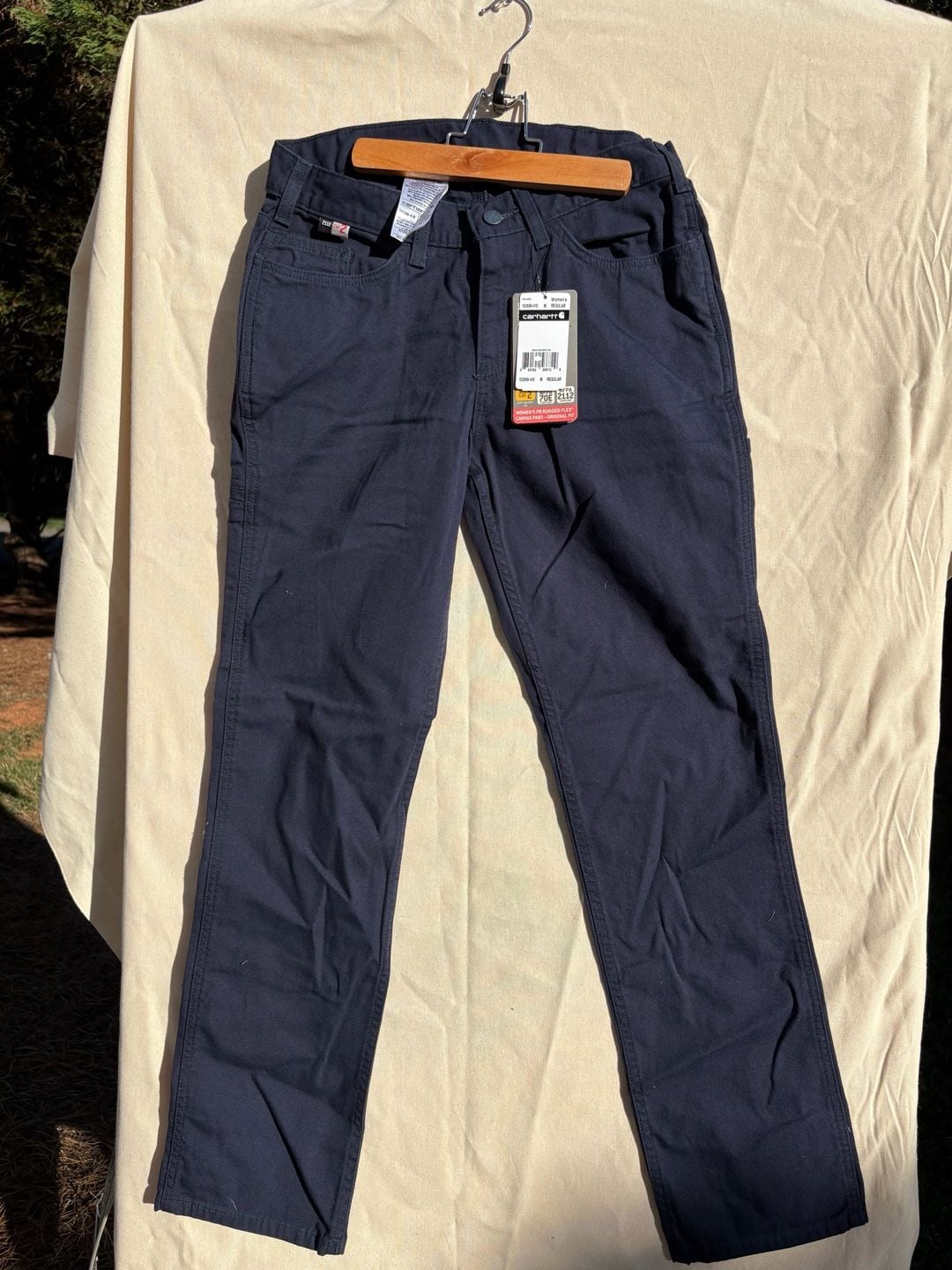 Carhartt Women's FR Rugged Flex Canvas Pant Size 6 Regular 102689-410 3