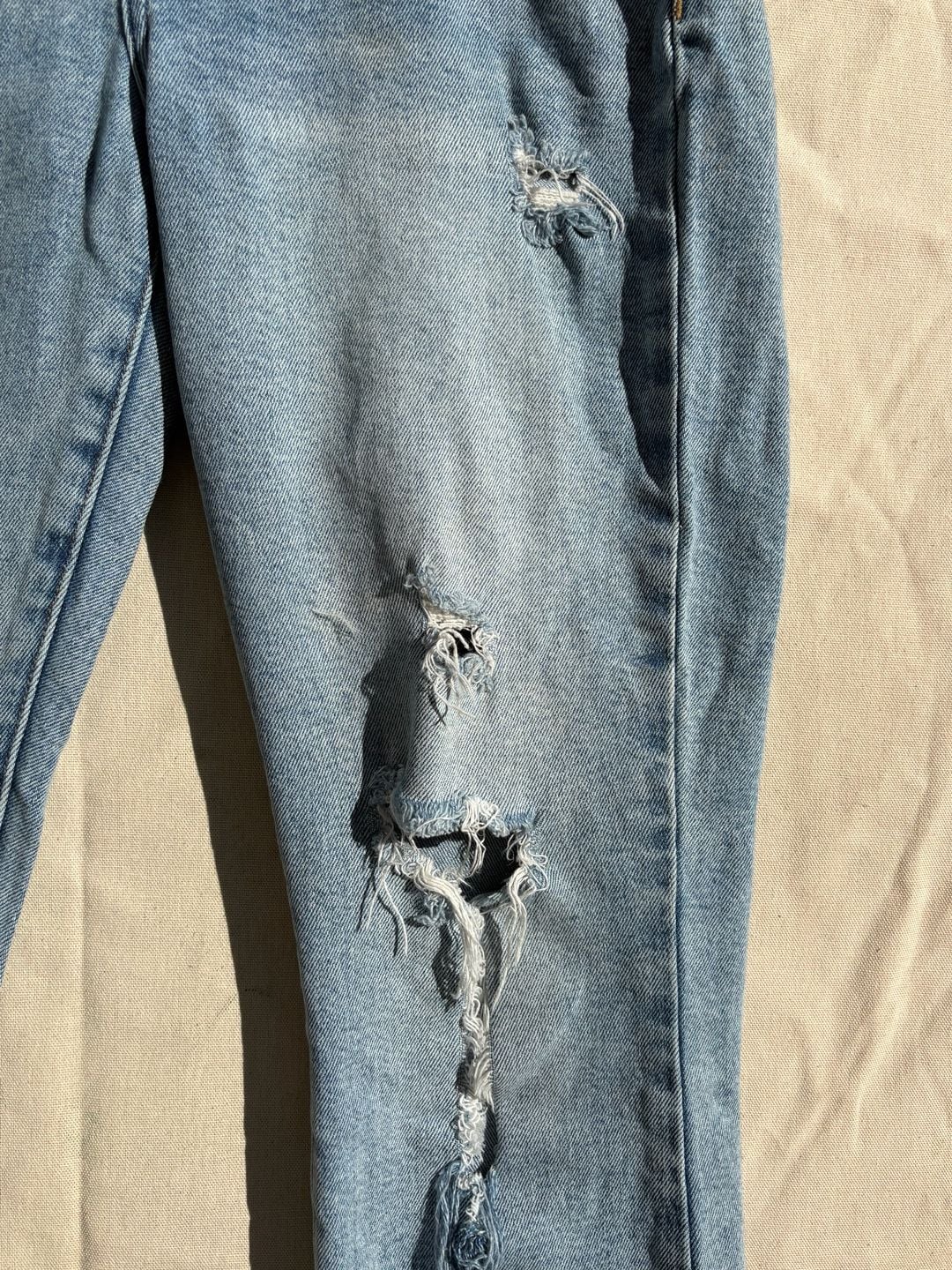 Pistola High Rise Distressed Raw Hem Denim Jeans Size 29 8