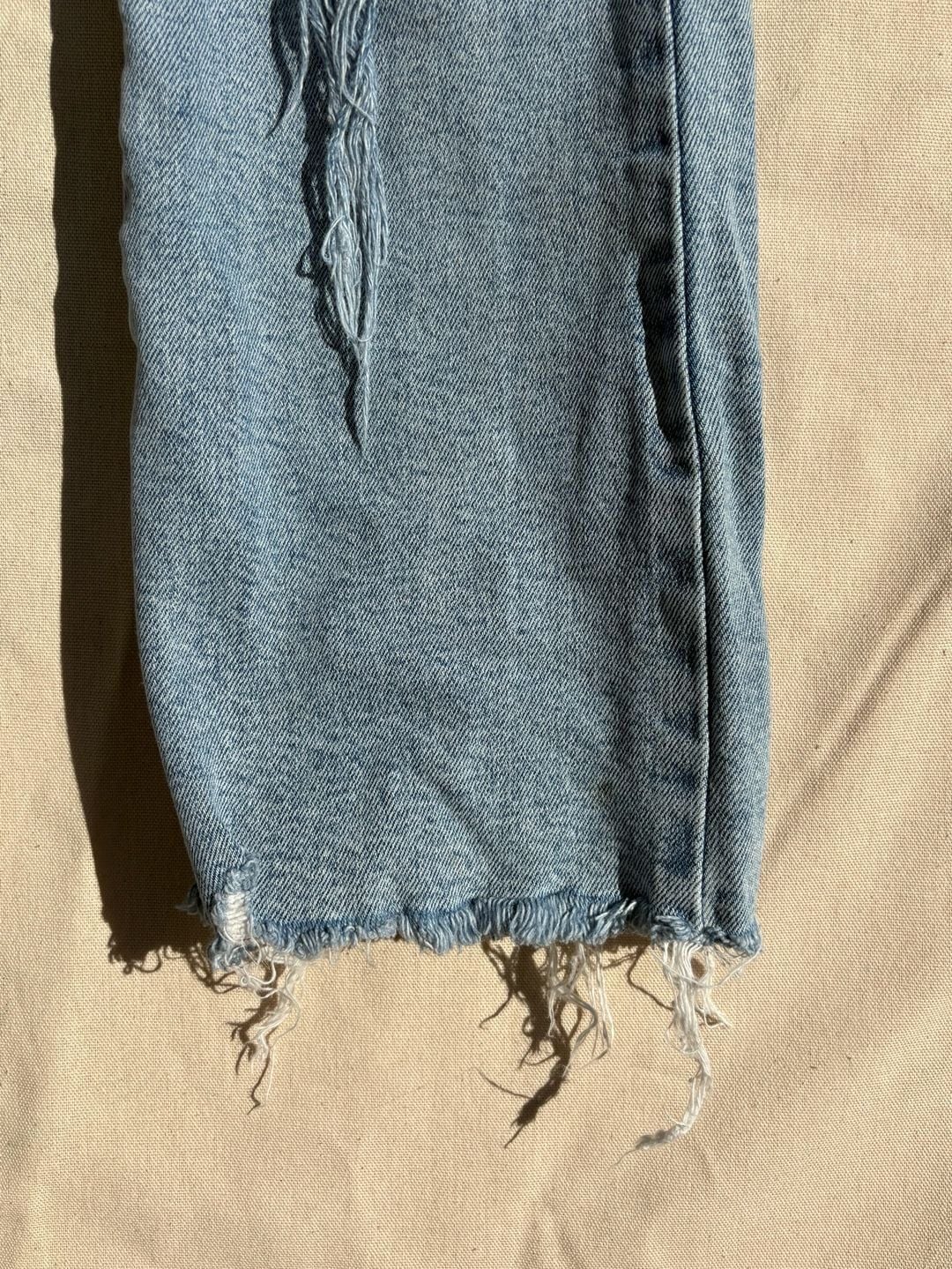 Pistola High Rise Distressed Raw Hem Denim Jeans Size 29 7