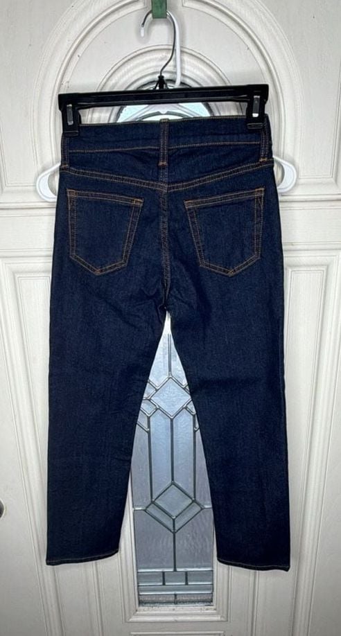 Gap Stretch Straight Dark Wash Denim Jeans Size 7 4