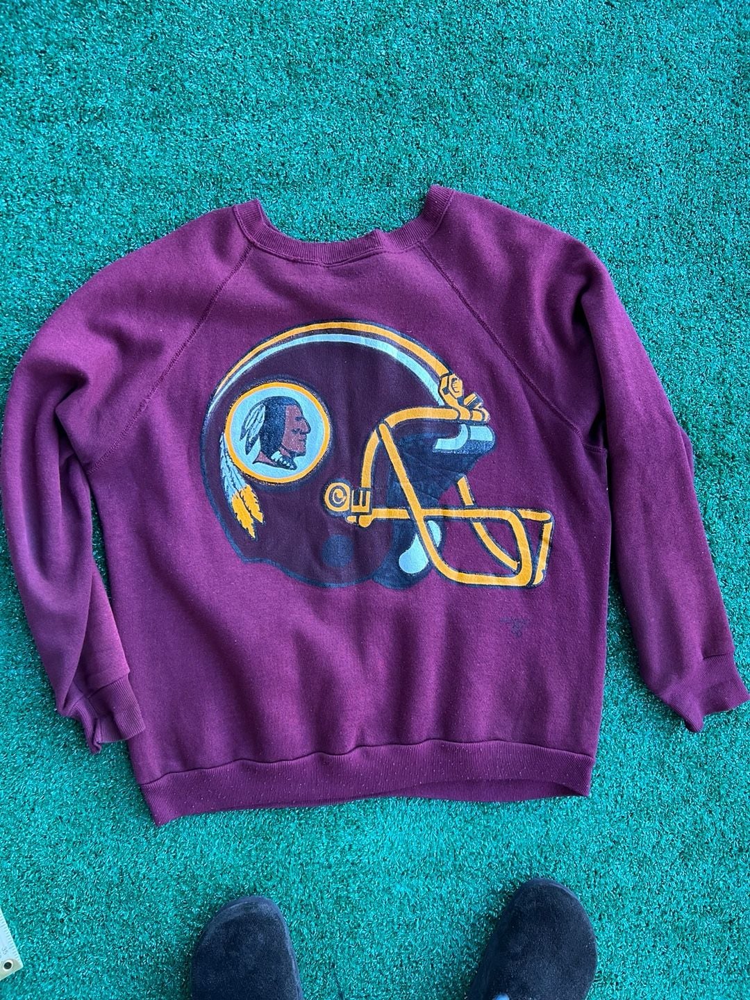 VINTAGE 1986 WASHINGTON REDSKINS SWEATSHIRT MENS XL 50 YEARS COMMANDERS 1980's 4