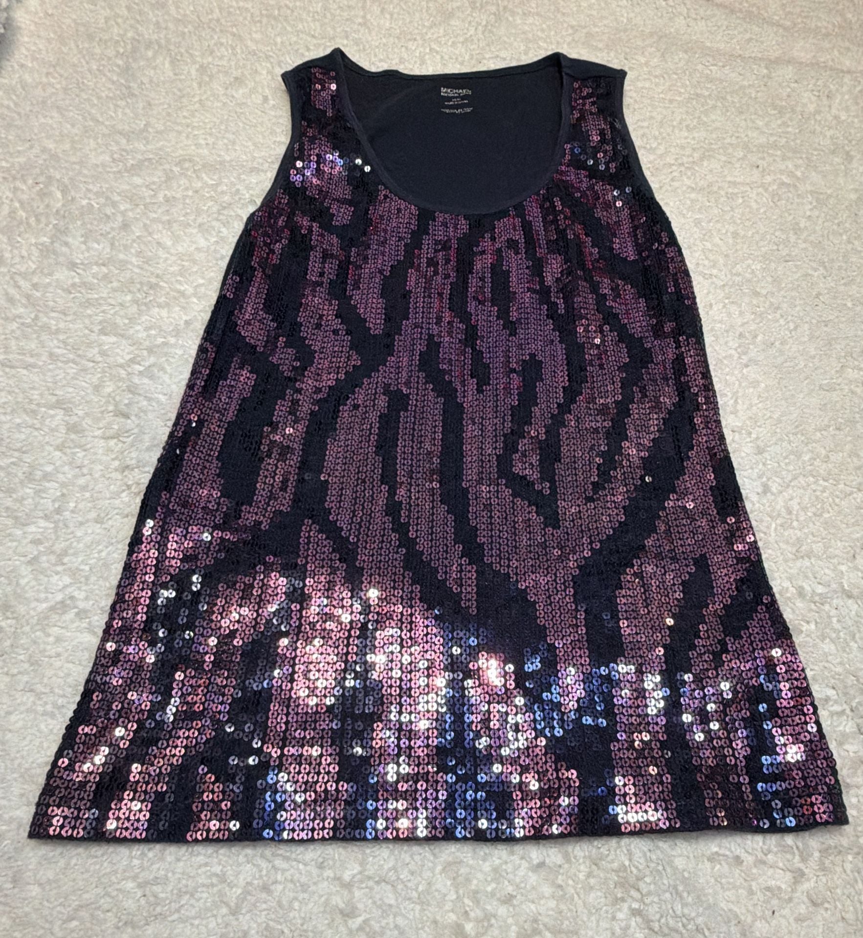 MICHAEL Michael Kors Sequin Animal Print Tank Top 2