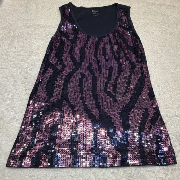 MICHAEL Michael Kors Sequin Animal Print Tank Top