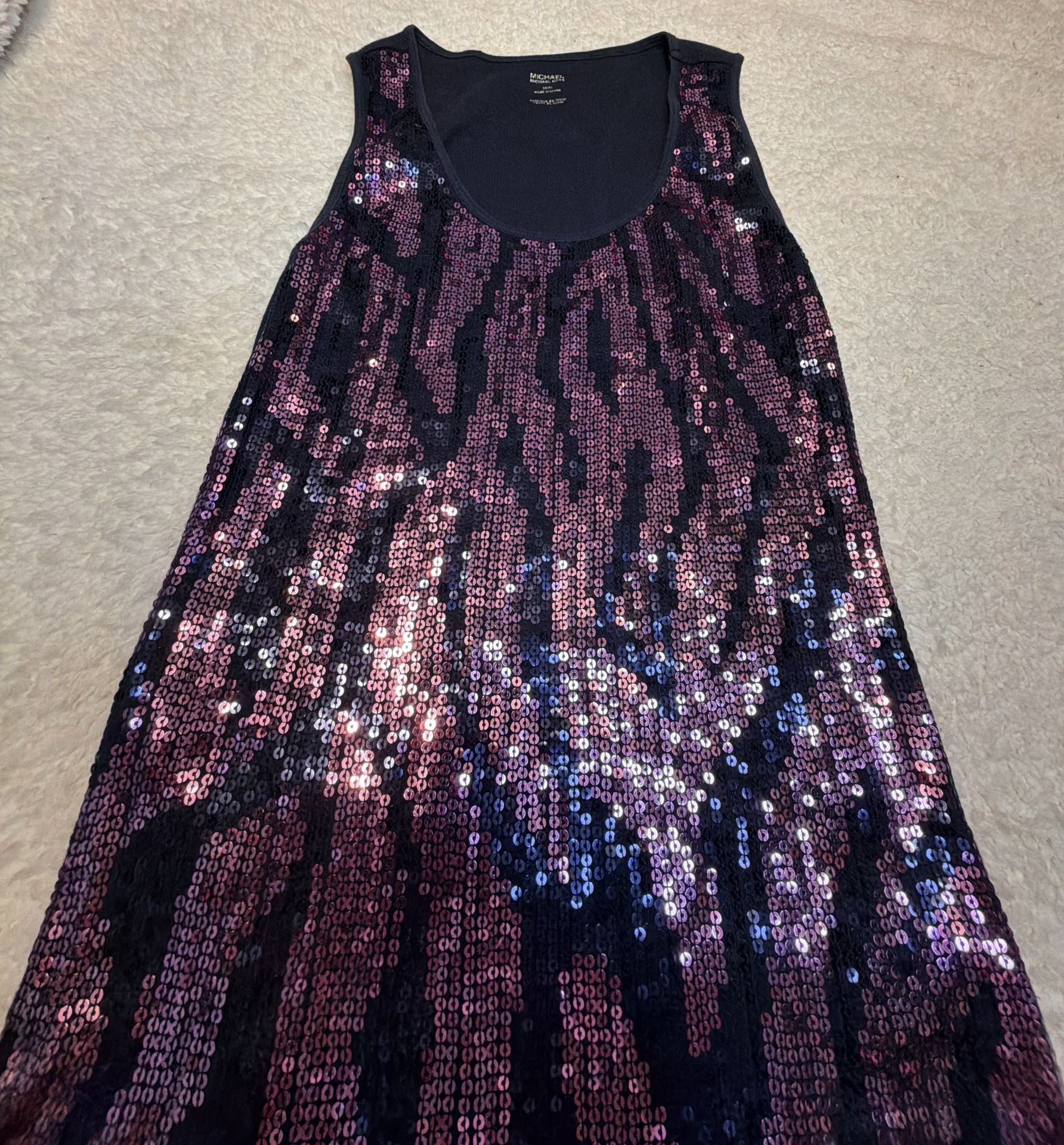MICHAEL Michael Kors Sequin Animal Print Tank Top 3