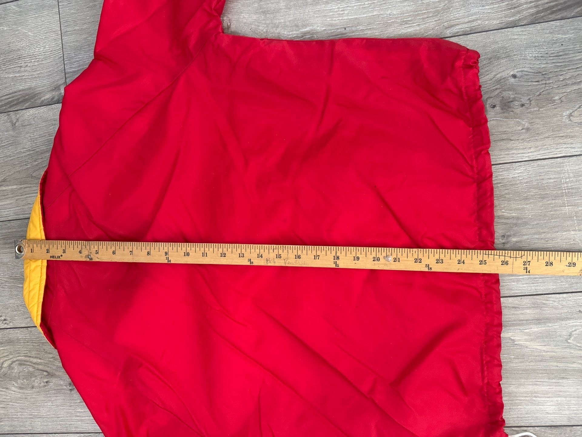 Vintage O'Neal USA Red and Yellow Quarter-Zip Pullover Jacket 5