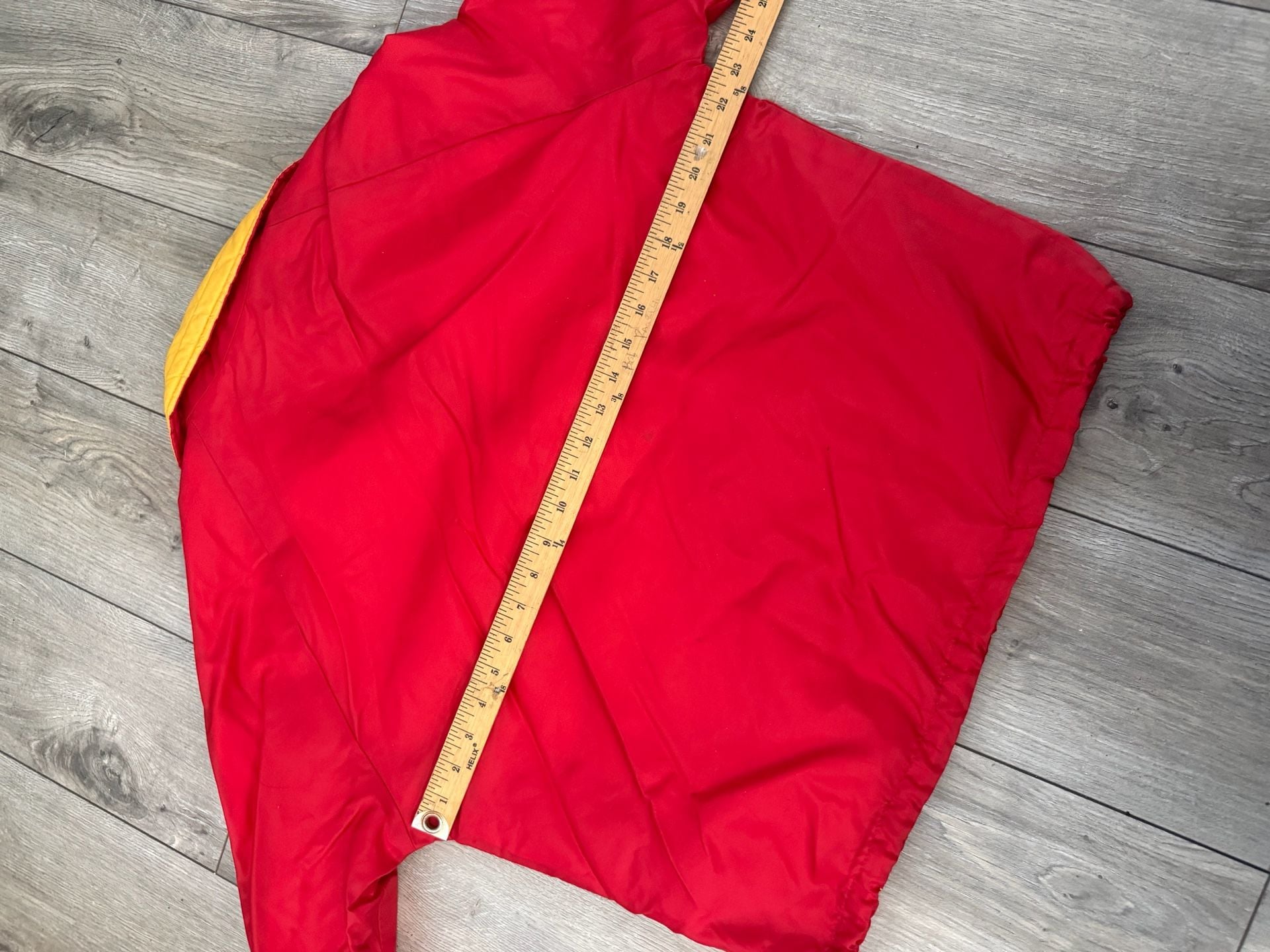Vintage O'Neal USA Red and Yellow Quarter-Zip Pullover Jacket 6