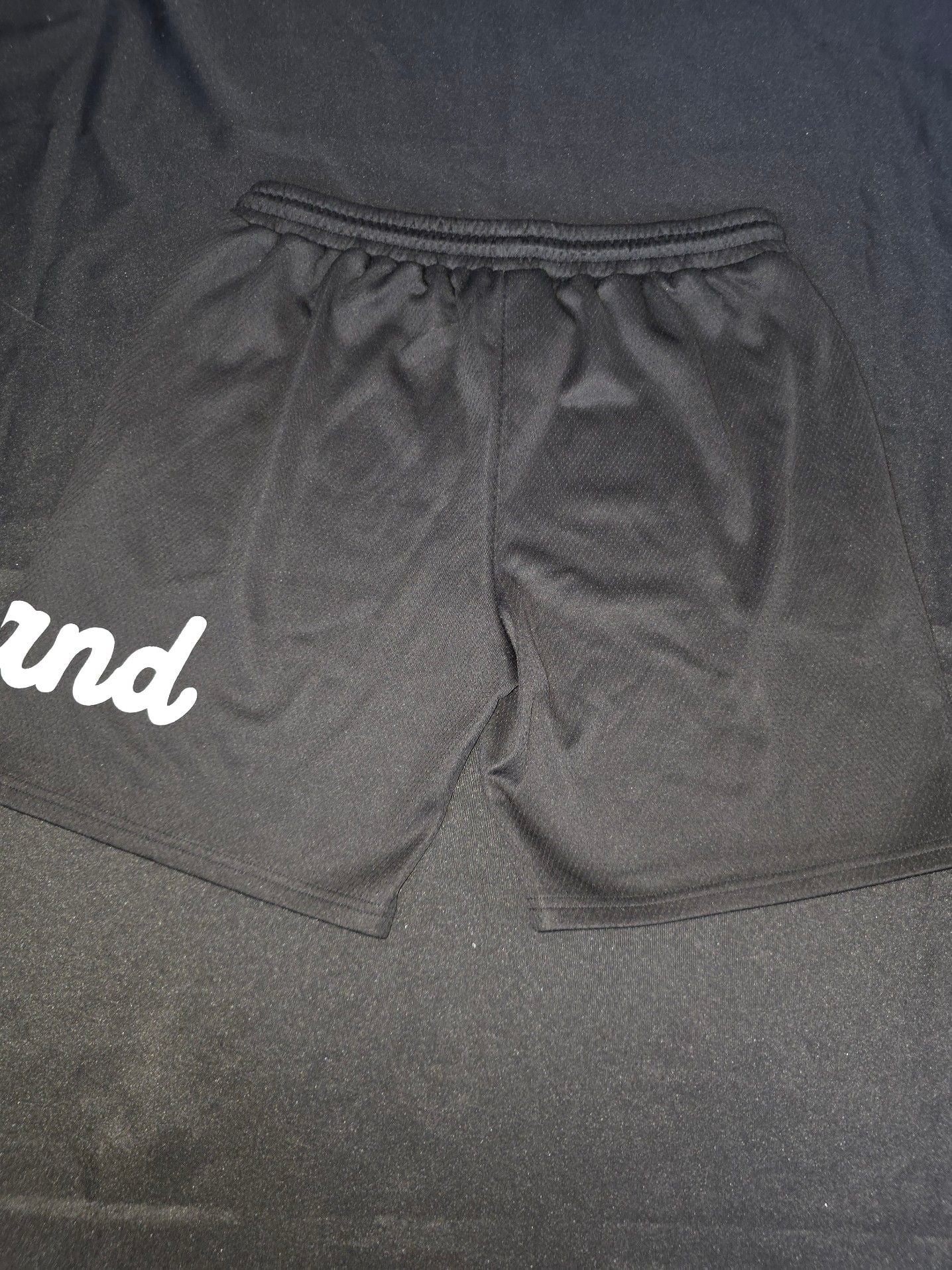 Mifland Black Mesh Athletic Shorts with Drawstring Size L 7