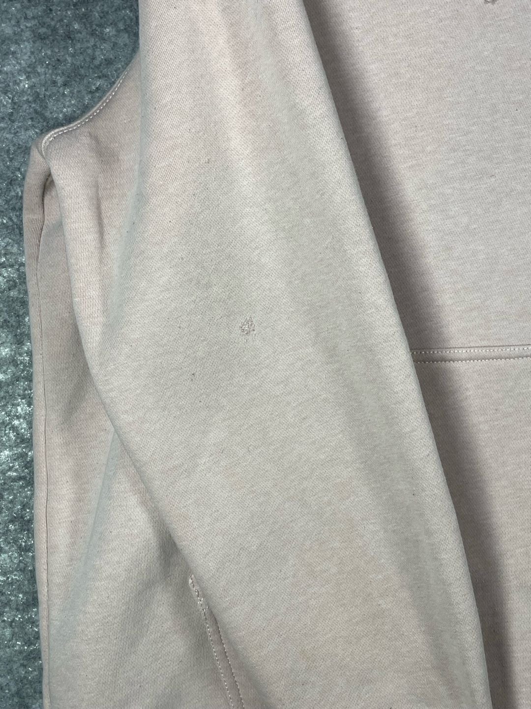 Carhartt Women's Relaxed Fit Midweight Logo Sleeve Hoodie Cream Malt Size 1X 6