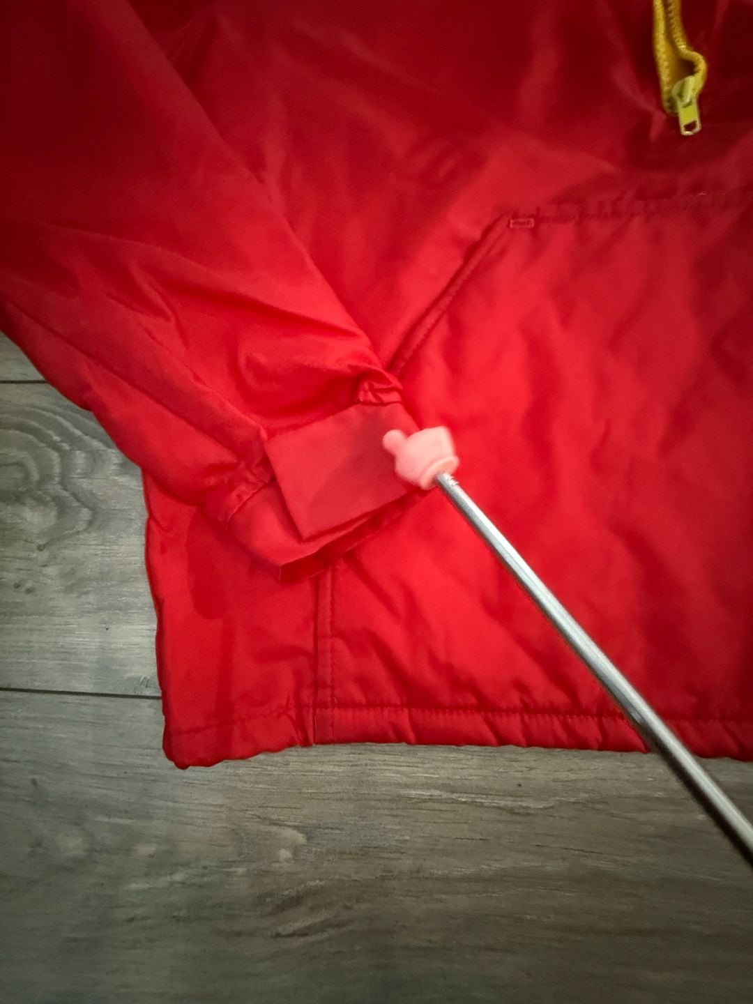 Vintage O'Neal USA Red and Yellow Quarter-Zip Pullover Jacket 7