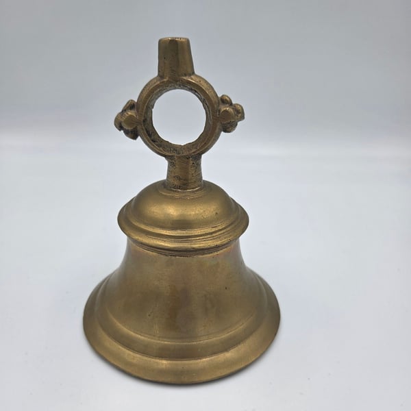 Vintage Hand Crafted Solid Brass Temple/achool house Bell Made in India