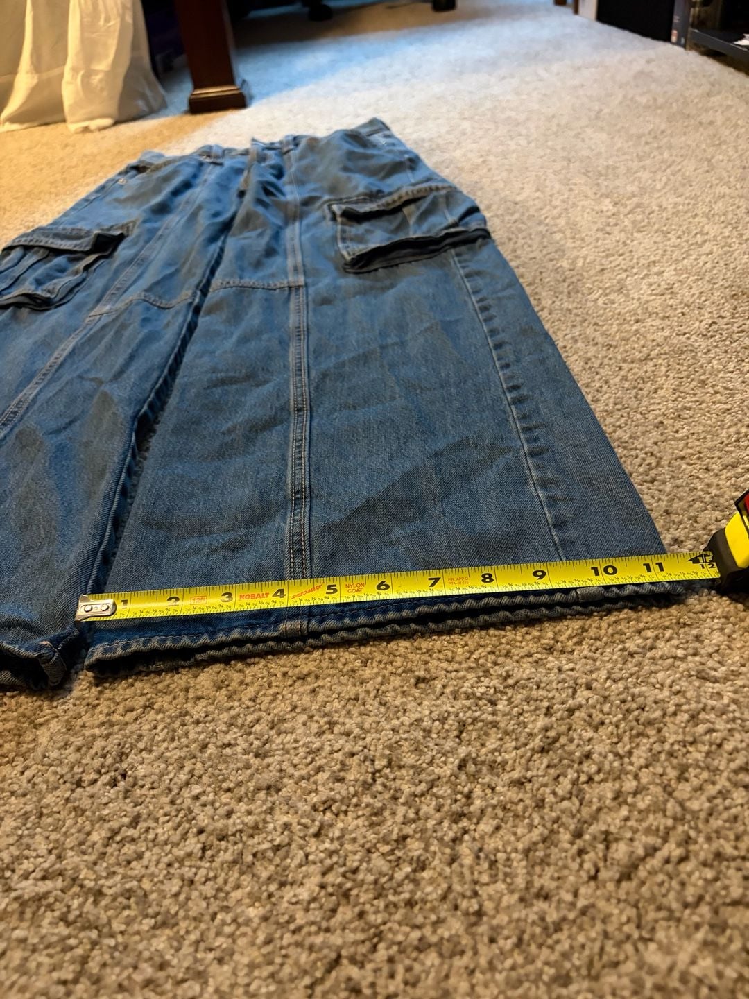 Old Navy High-Rise Baggy Cargo Jeans Size 14 6