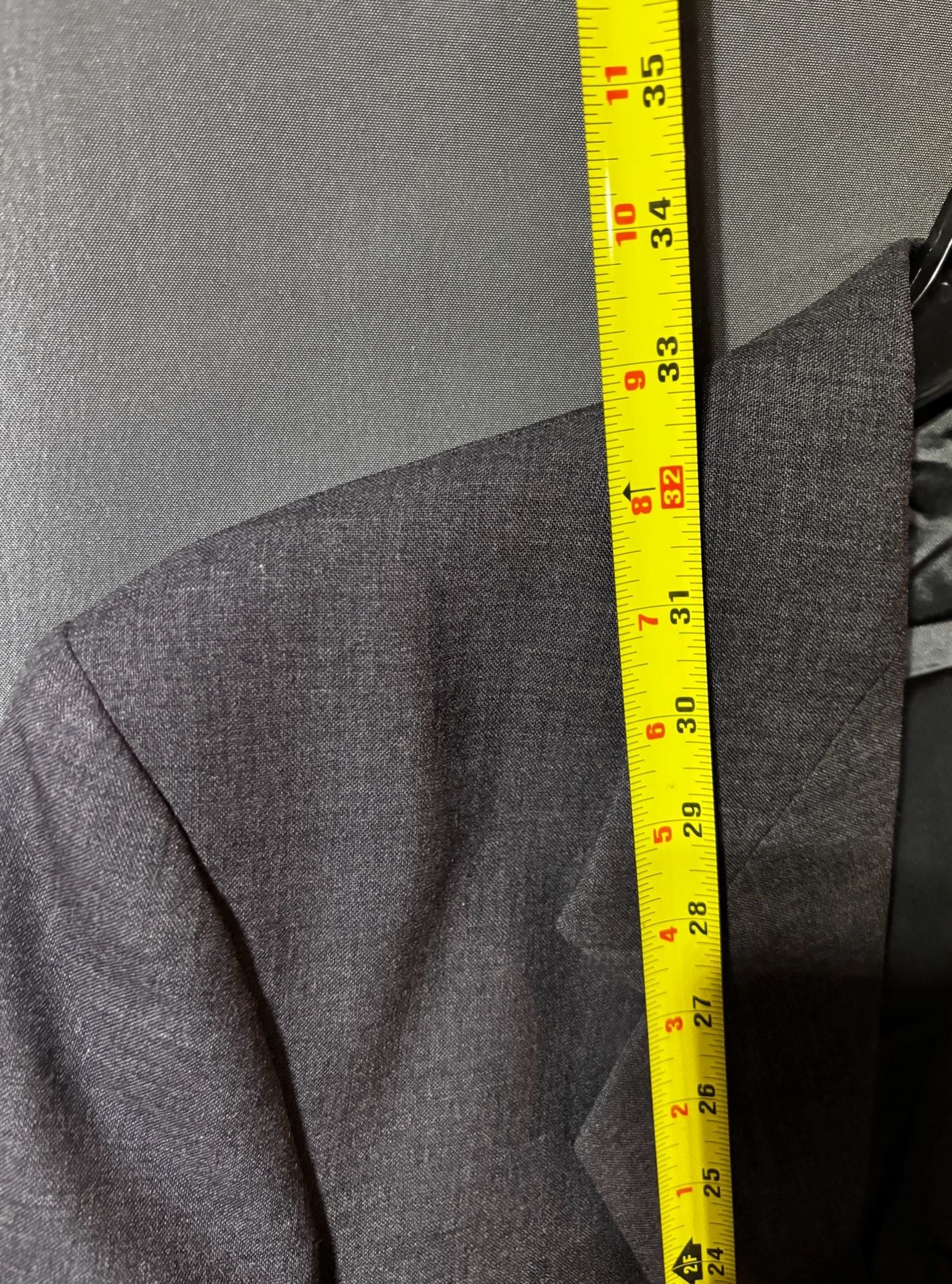 Montebello Made in Italy Gray Pure New Wool Two Button Blazer Sport Coat 7