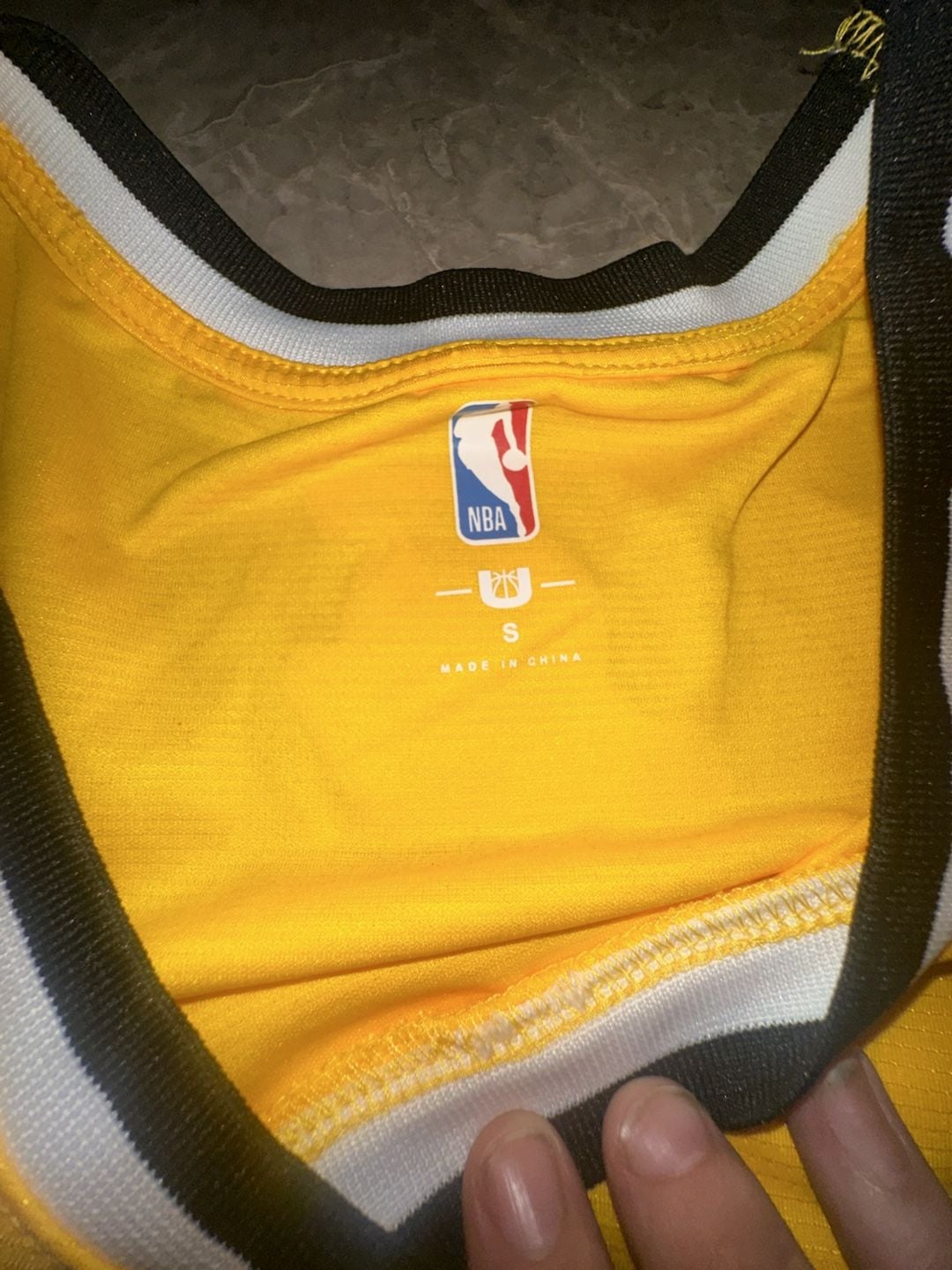 NBA Los Angeles Lakers Jersey Tank Top Yellow Men's Size S New with Tags 3