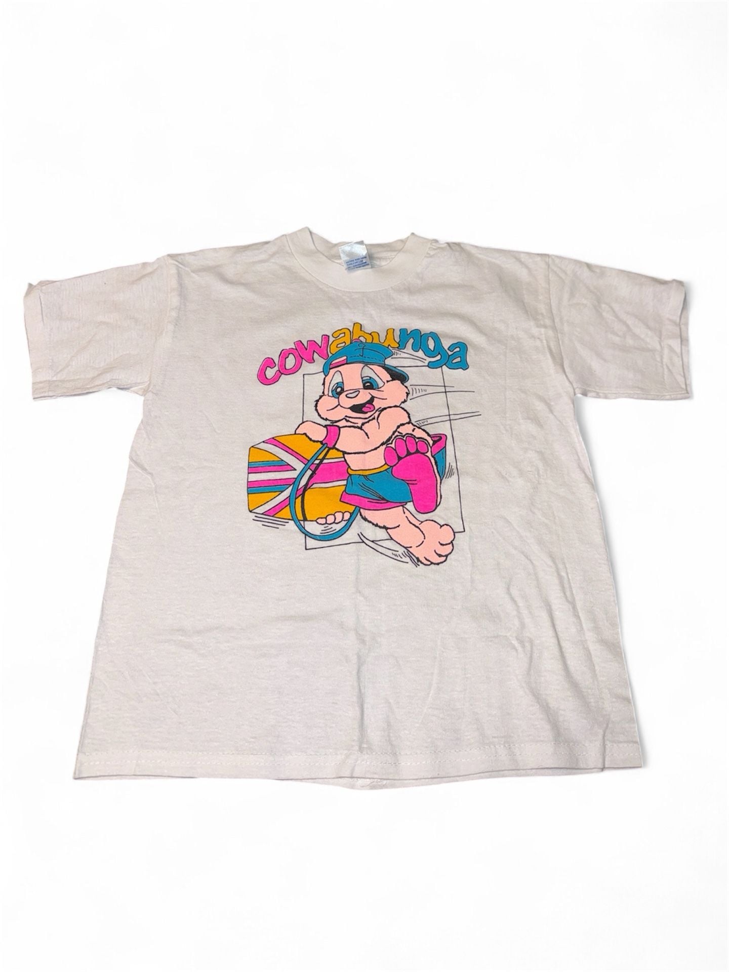 Vintage Cross Gear Cowabunga Cartoon Graphic T-Shirt 3