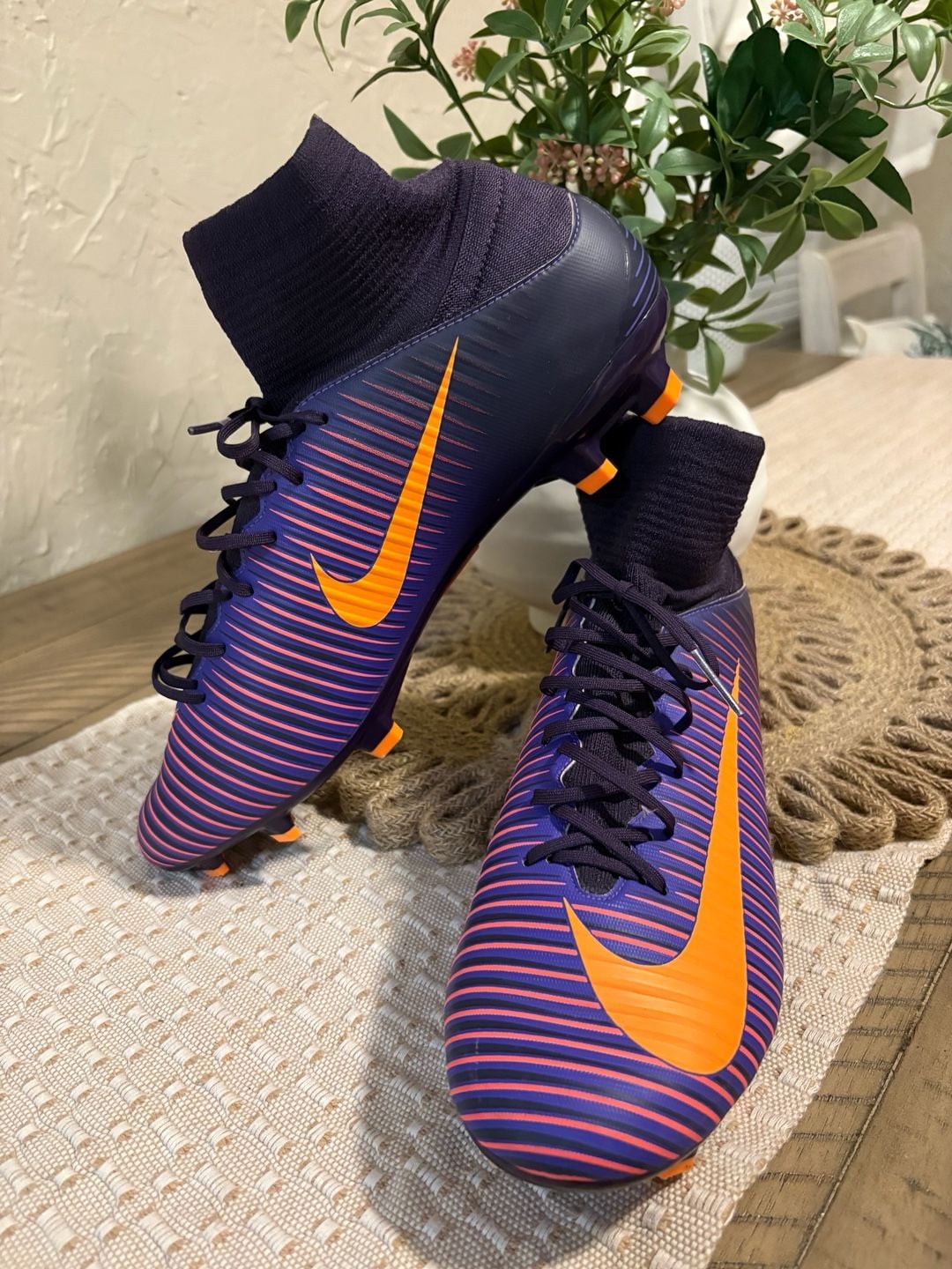 Nike Mercurial Veloce III DF FG Soccer Cleats Purple Dynasty Bright Citrus 2