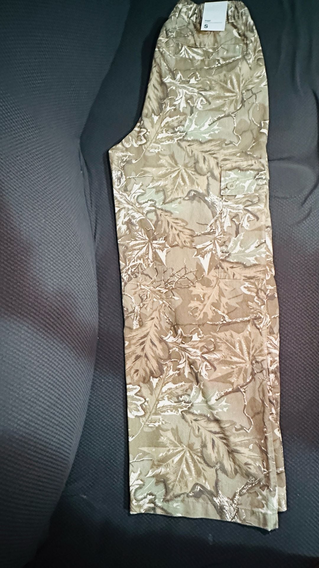 Original Use Mens Baggy Cargo Pants Camouflage Leaf Print Size S New 7