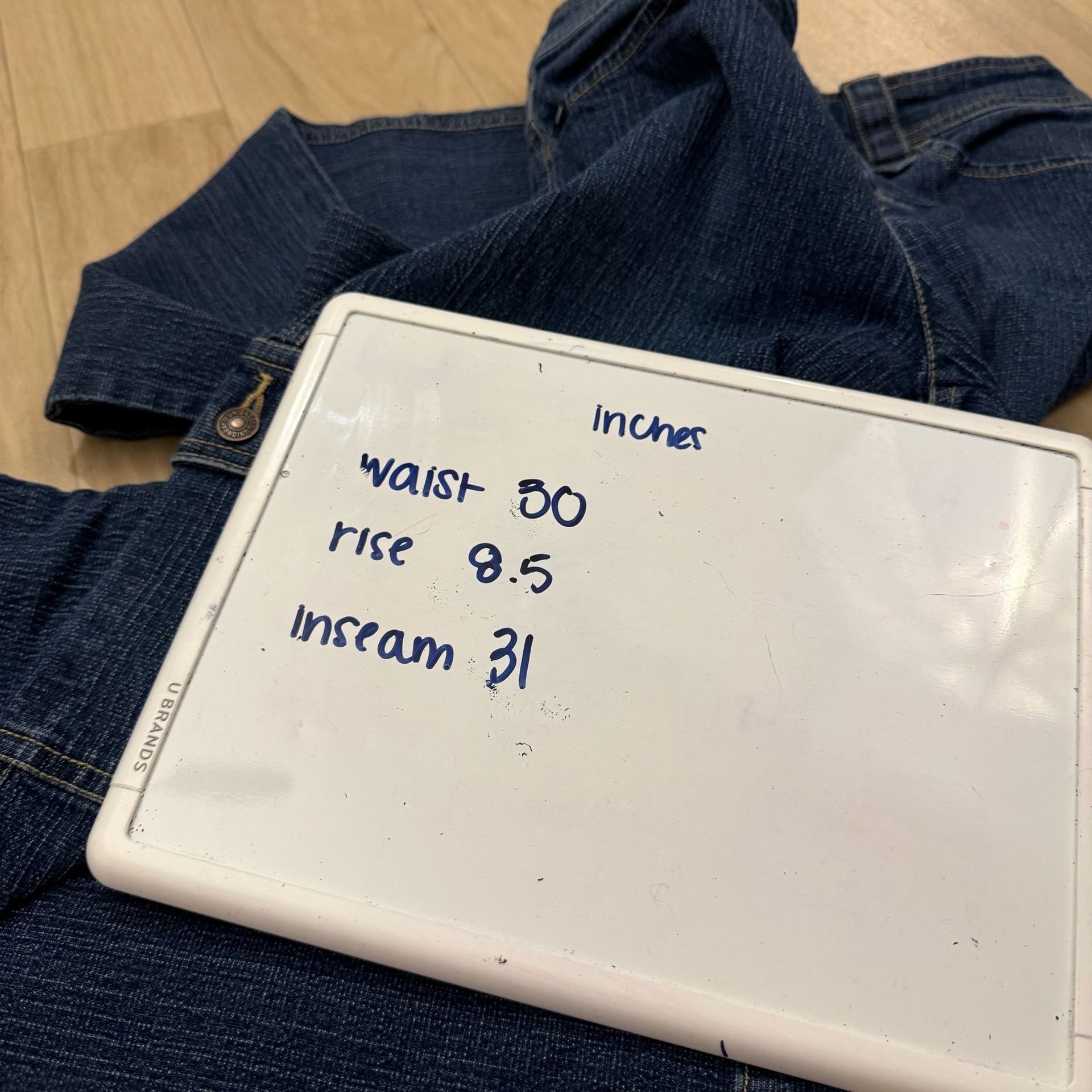UNIONBAY Y2K Low Rise Flare Cargo Jeans Size 7 Stretch Denim 7