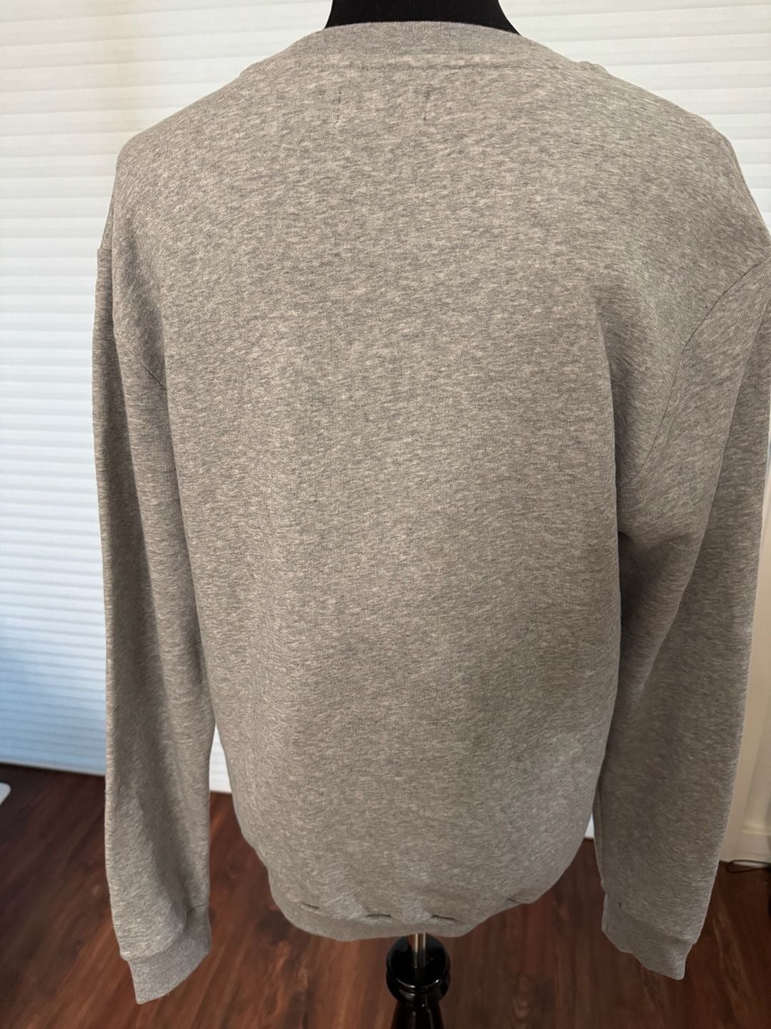 Zara Man Grey Crewneck Sweatshirt with Camo Pocket Size M 4