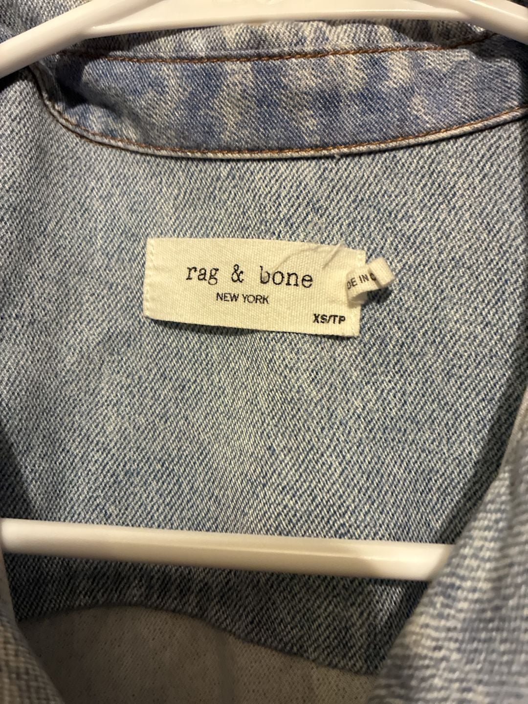 Rag & Bone Liquid Miramar Denim Short Dress Romper Size XS 3