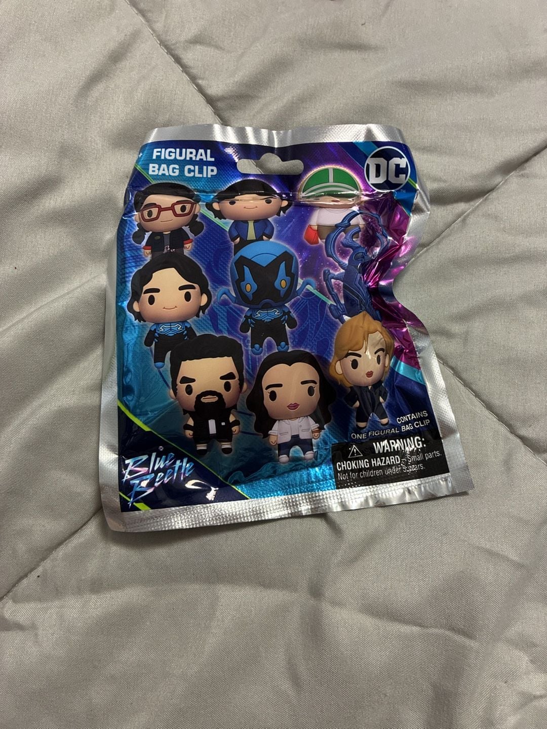 Monogram DC Blue Beetle Figural 3D Bag Clip Blind Bag Sealed 1