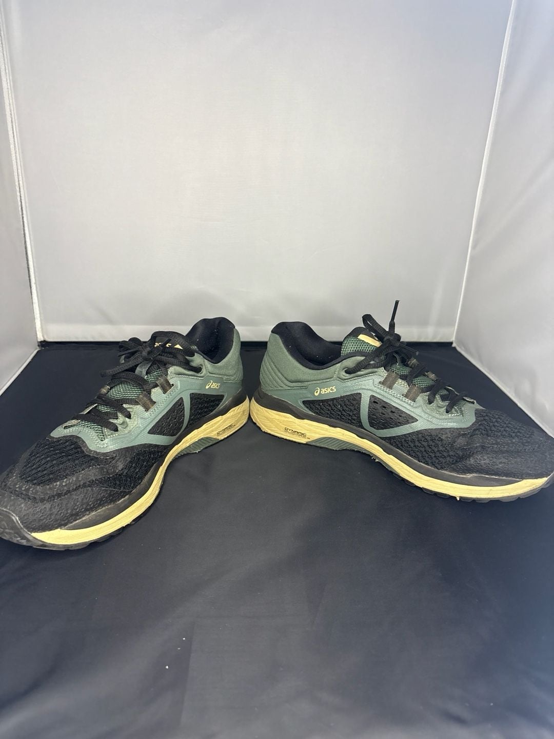 ASICS GT-2000 6 Dark Forest Running Shoes Black Green 6