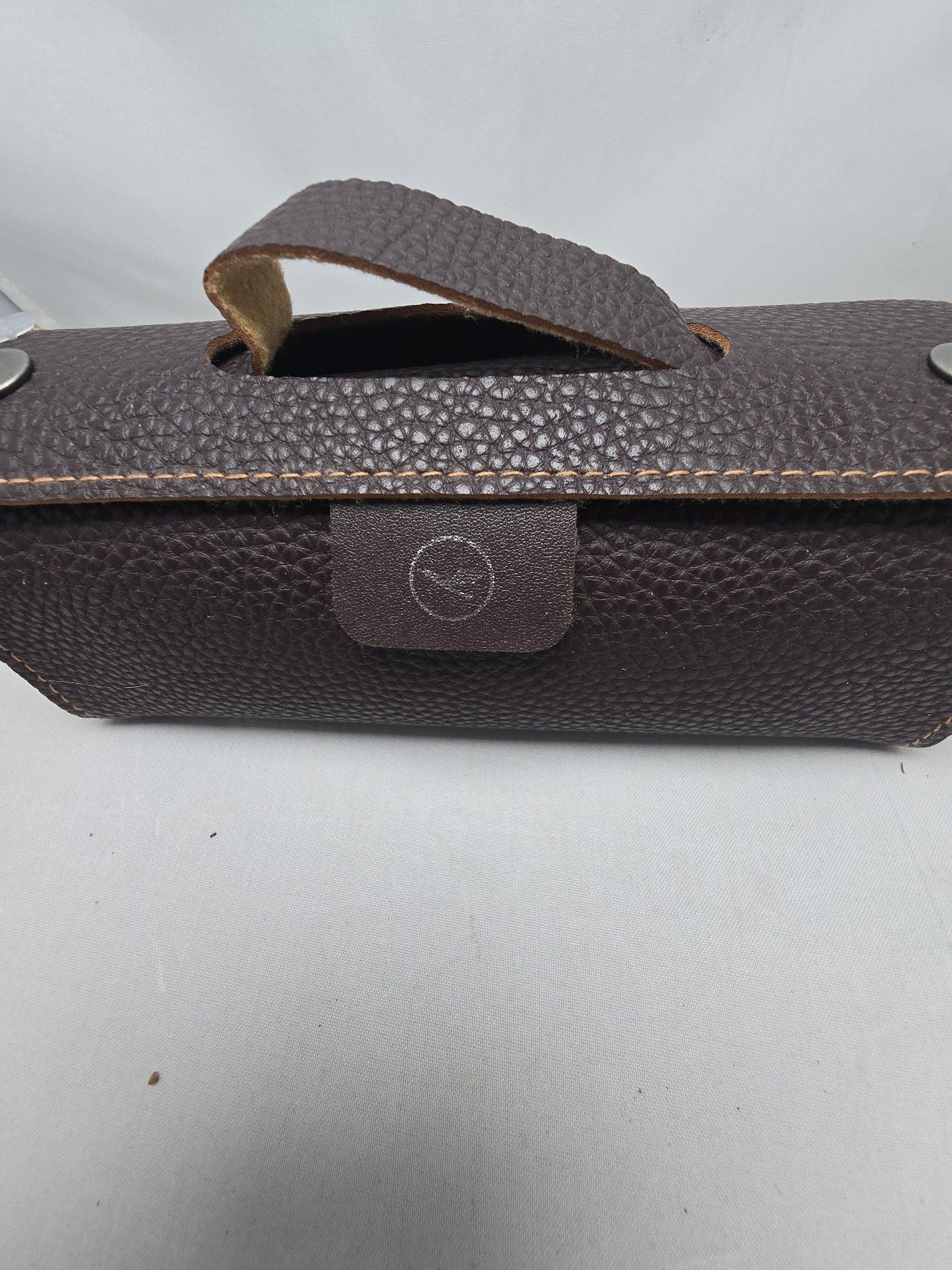 Lufthansa German Airlines Business Class Amenities Leather Pouch Travel Bag 4