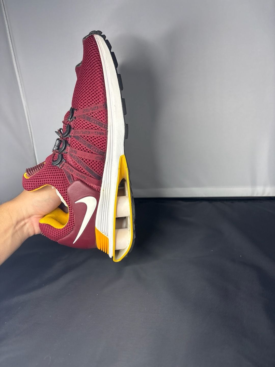 Nike Shox Gravity Wild Cherry Burgundy Running Shoes 9