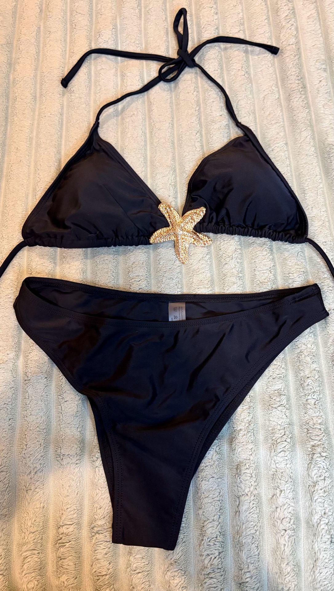 Unbranded Black Starfish Bikini Set With Sarung Skirt Size M 2