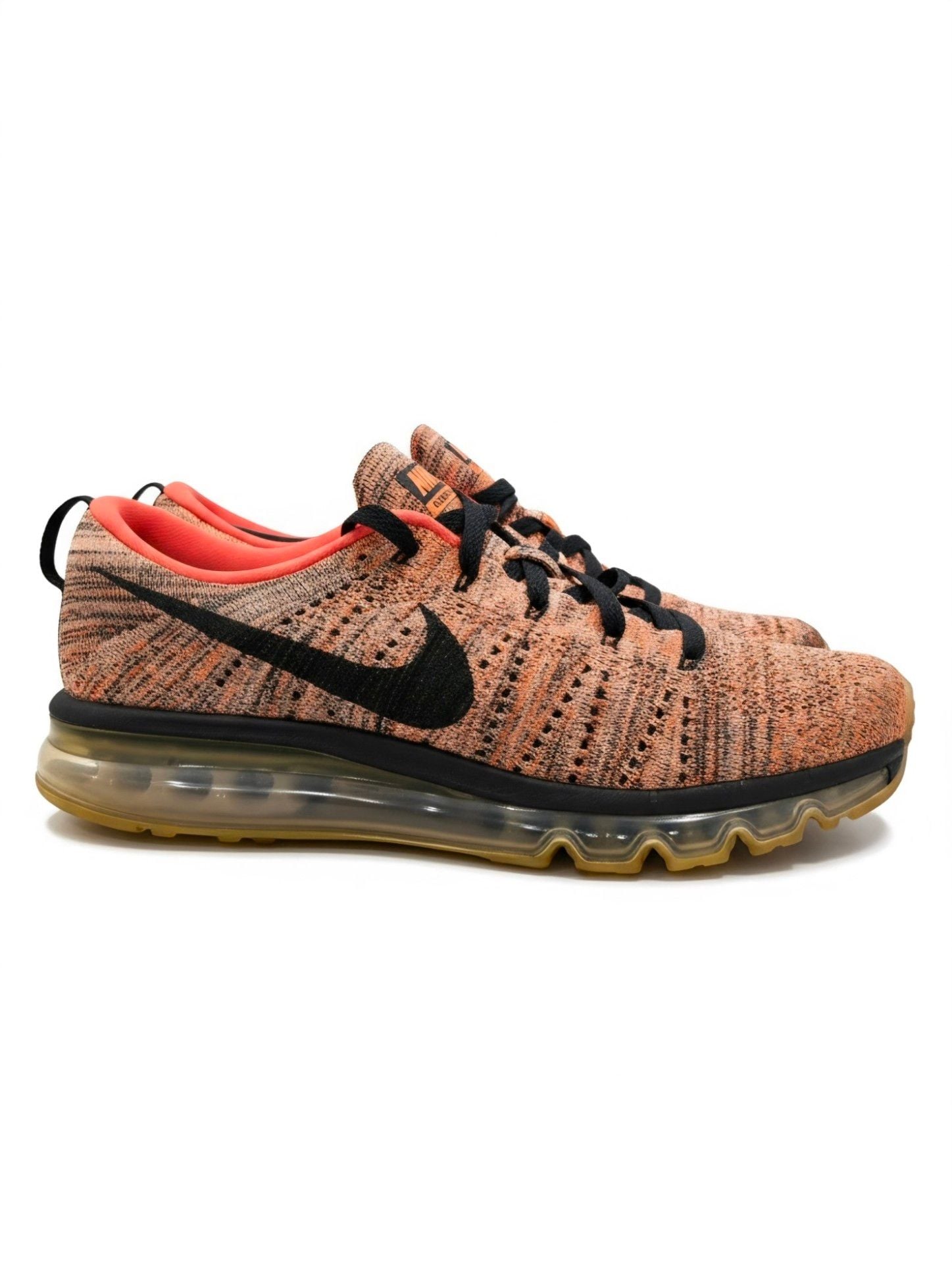 Womens Nike Flyknit Air Max Hyper Orange Sunset Glow Shoes Size 10 8