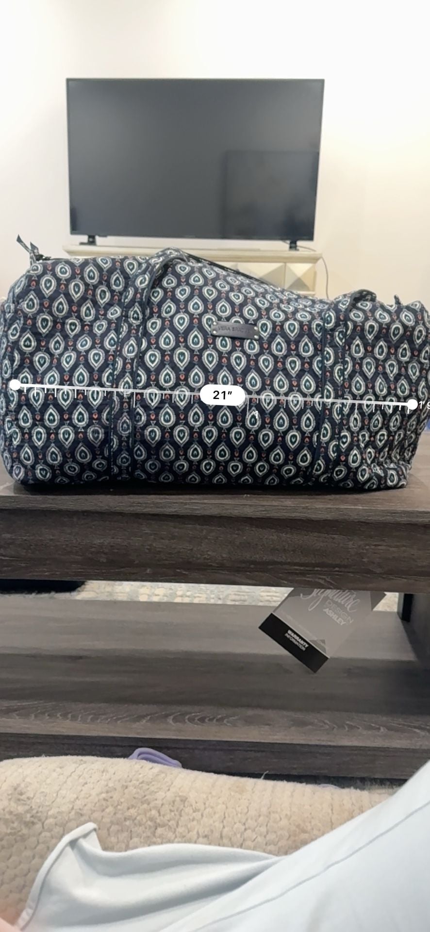 Vera Bradley Double Handle Satchel Duffle Bag in Marrakesh Motifs Print 5