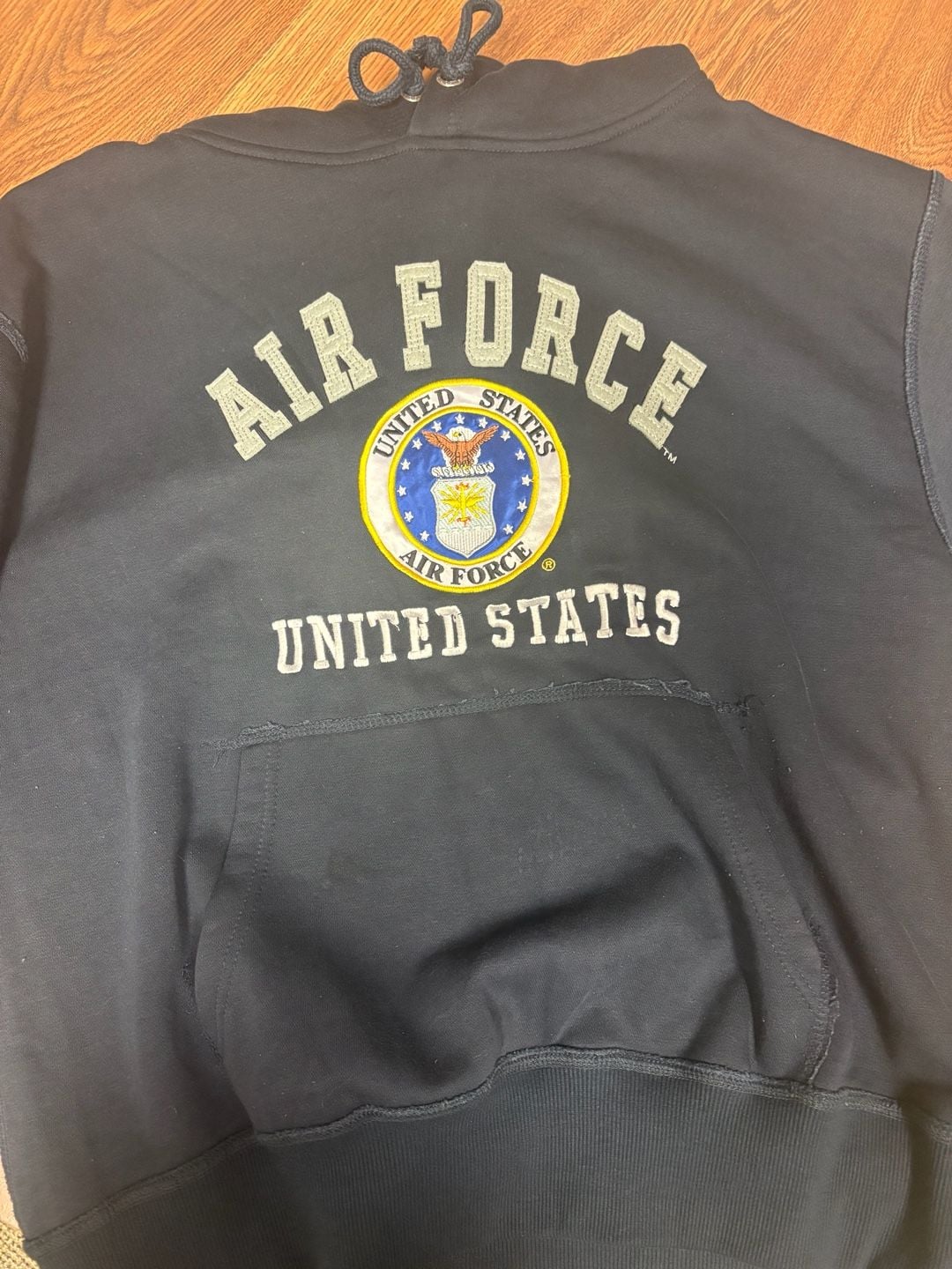 Rapid Dominance US Air Force United States Black Hoodie Sweatshirt Size 2XL 2