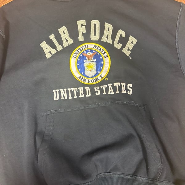 Rapid Dominance US Air Force United States Black Hoodie Sweatshirt Size 2XL