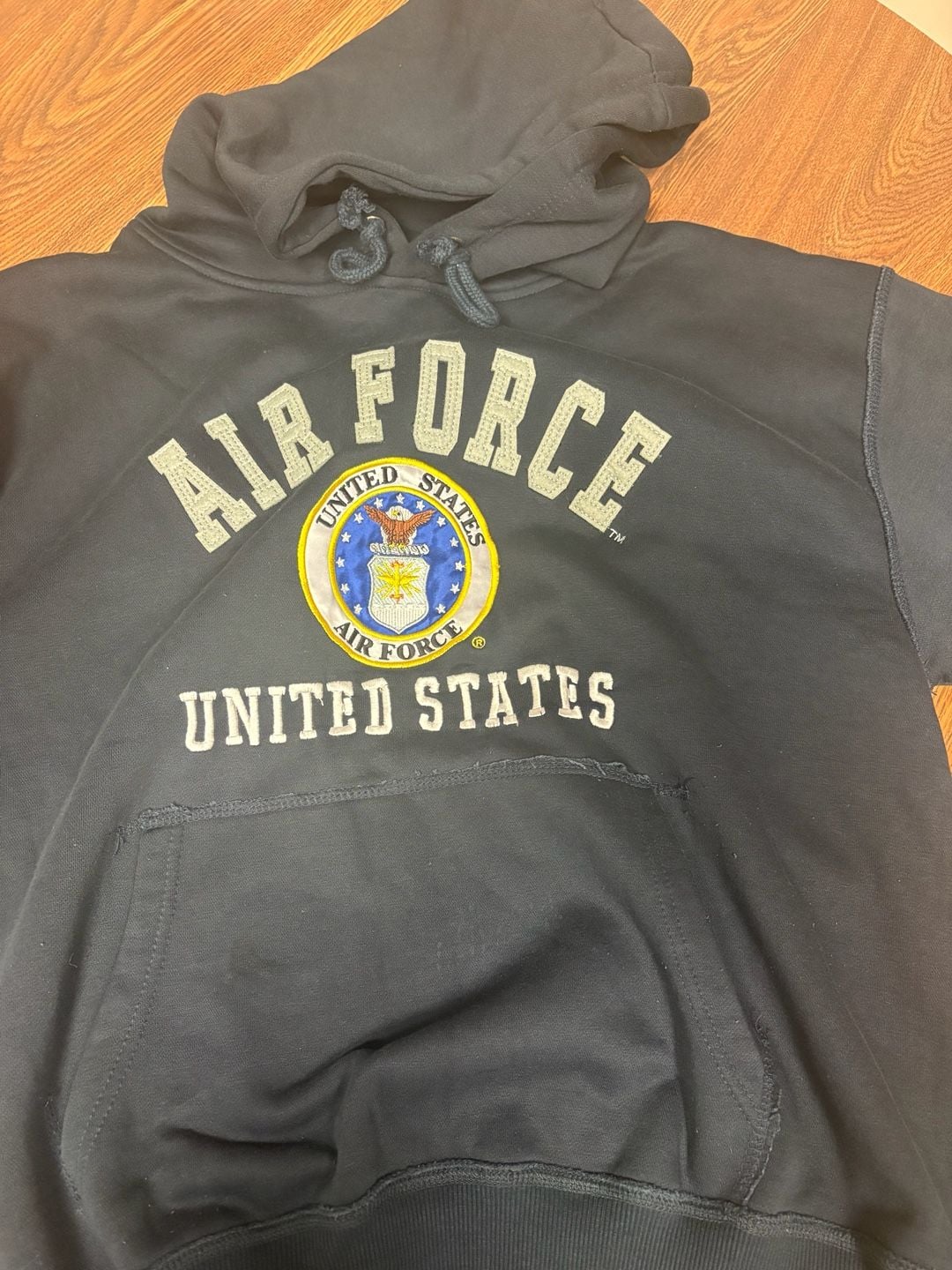 Rapid Dominance US Air Force United States Black Hoodie Sweatshirt Size 2XL 3