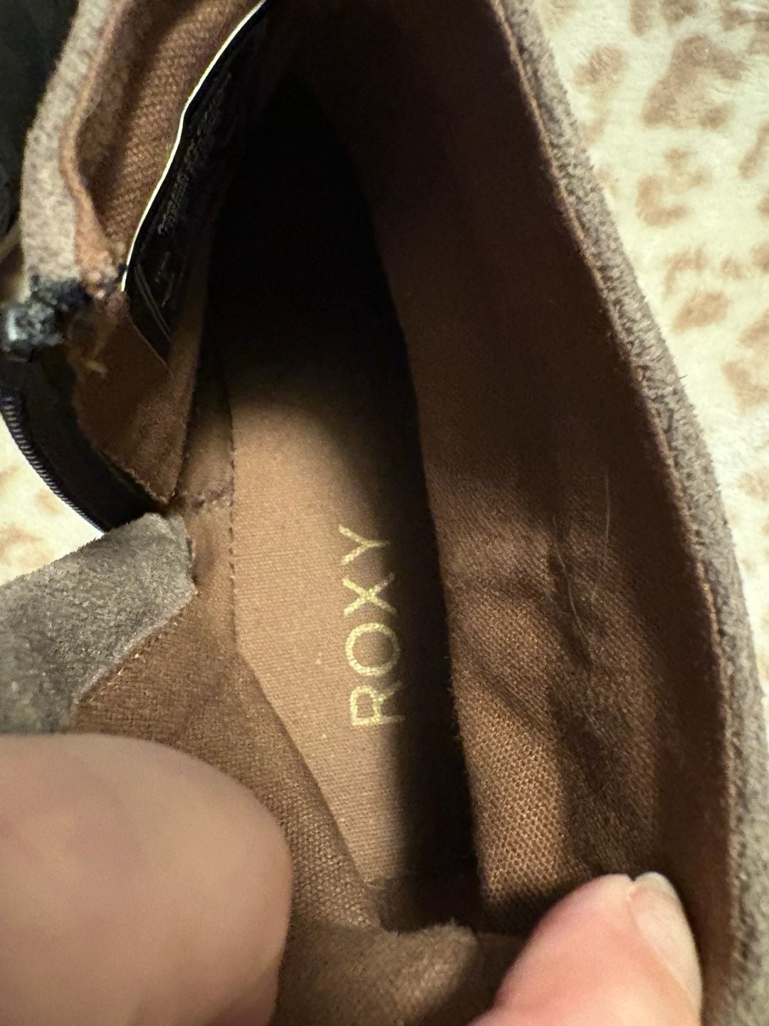 Unique Roxy Devlin Ankle Boots Colorblock Suede Booties Size 8 7