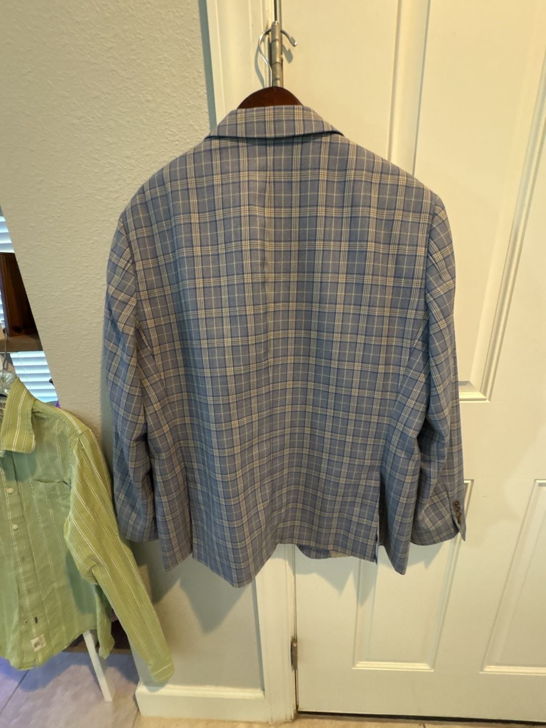 The Savile Row Company Bromley Blue Plaid Sport Coat Size 46R 7